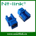 2014 Netlink Fábrica de Produção Rápida Preço Baixo IDC Cat5e Dual RJ45 Keystone Jack